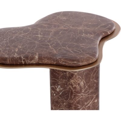 Isola End Table - Marble Look - Mocha 112828 112828 5