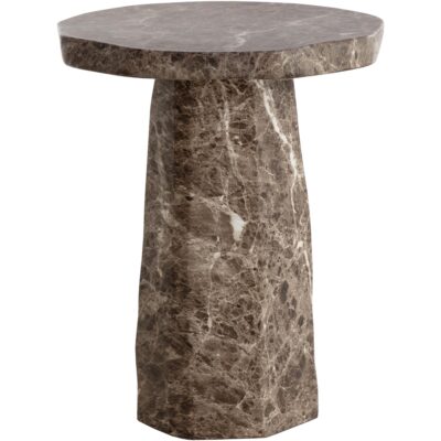 Baldur End Table - Marble Look - Dark Emperador 112830 112830 2