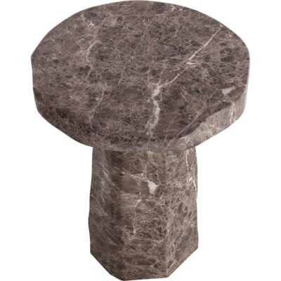 Baldur End Table - Marble Look - Dark Emperador 112830 112830 3