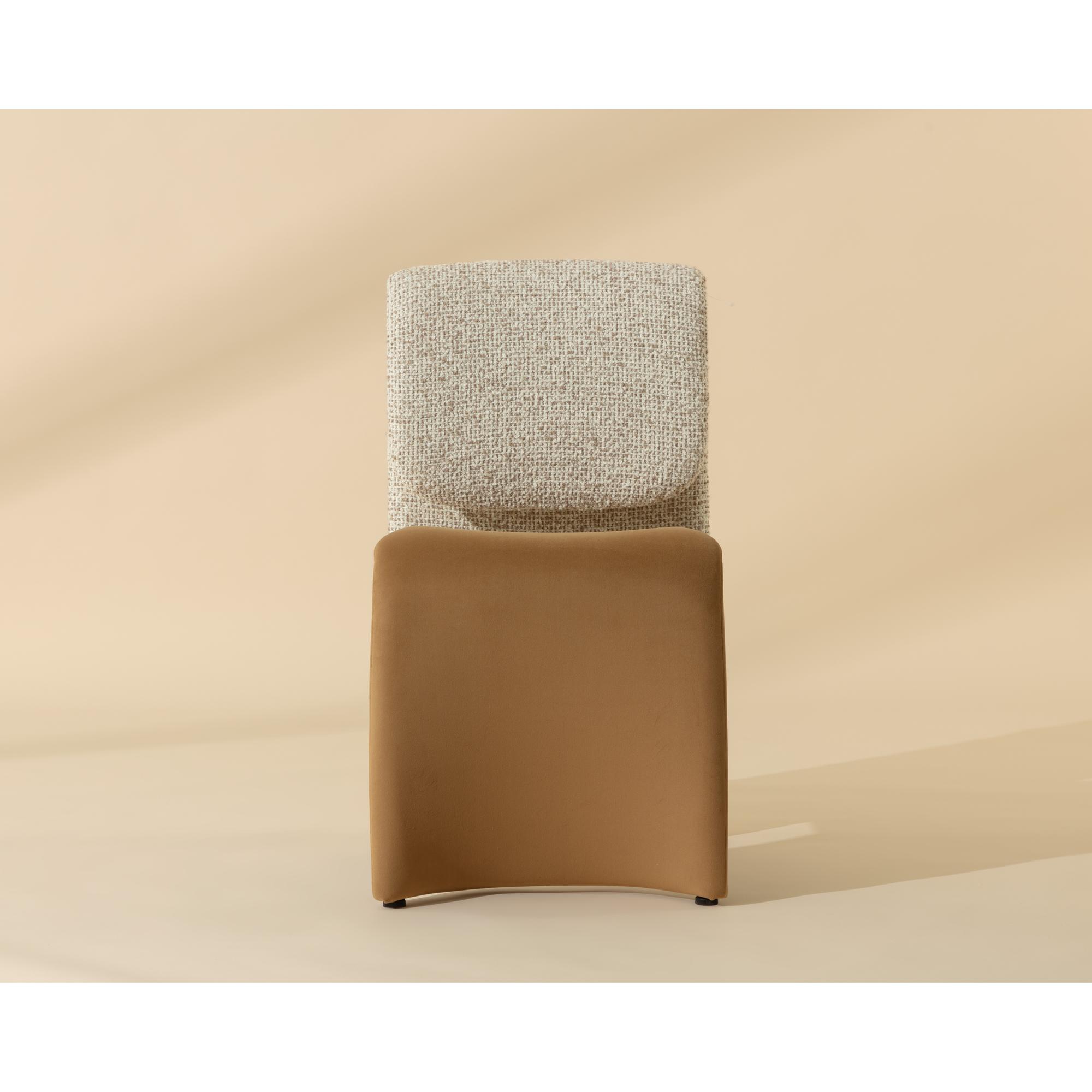 Dunnington Dining Chair - Gold - Kona Camel / Noah Ecru 7 Dunnington Dining Chair - Gold - Kona Camel / Noah Ecru - Image 7