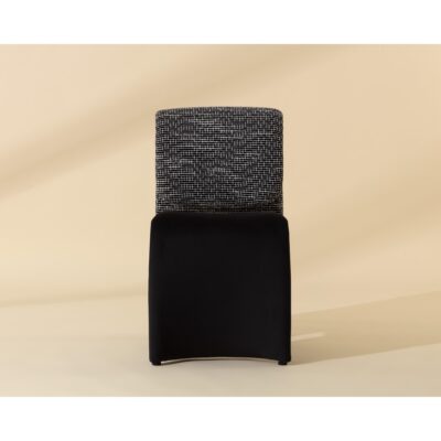 Dunnington Dining Chair - Dark Bronze - Abbington Black / Hobbes Night 112874 112874 DUNNINGTON DINING CHAIR DARK BRONZE ABBINGTON BLACK HOBBES NIGHT 1