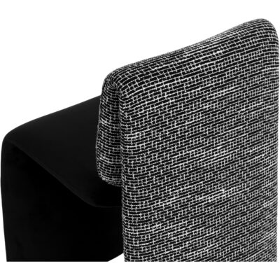 Dunnington Dining Chair - Dark Bronze - Abbington Black / Hobbes Night 112874 112874 DUNNINGTON DINING CHAIR DARK BRONZE ABBINGTON BLACK HOBBES NIGHT 26