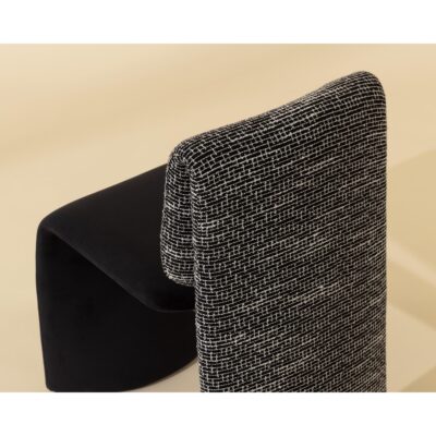 Dunnington Dining Chair - Dark Bronze - Abbington Black / Hobbes Night 112874 112874 DUNNINGTON DINING CHAIR DARK BRONZE ABBINGTON BLACK HOBBES NIGHT 6