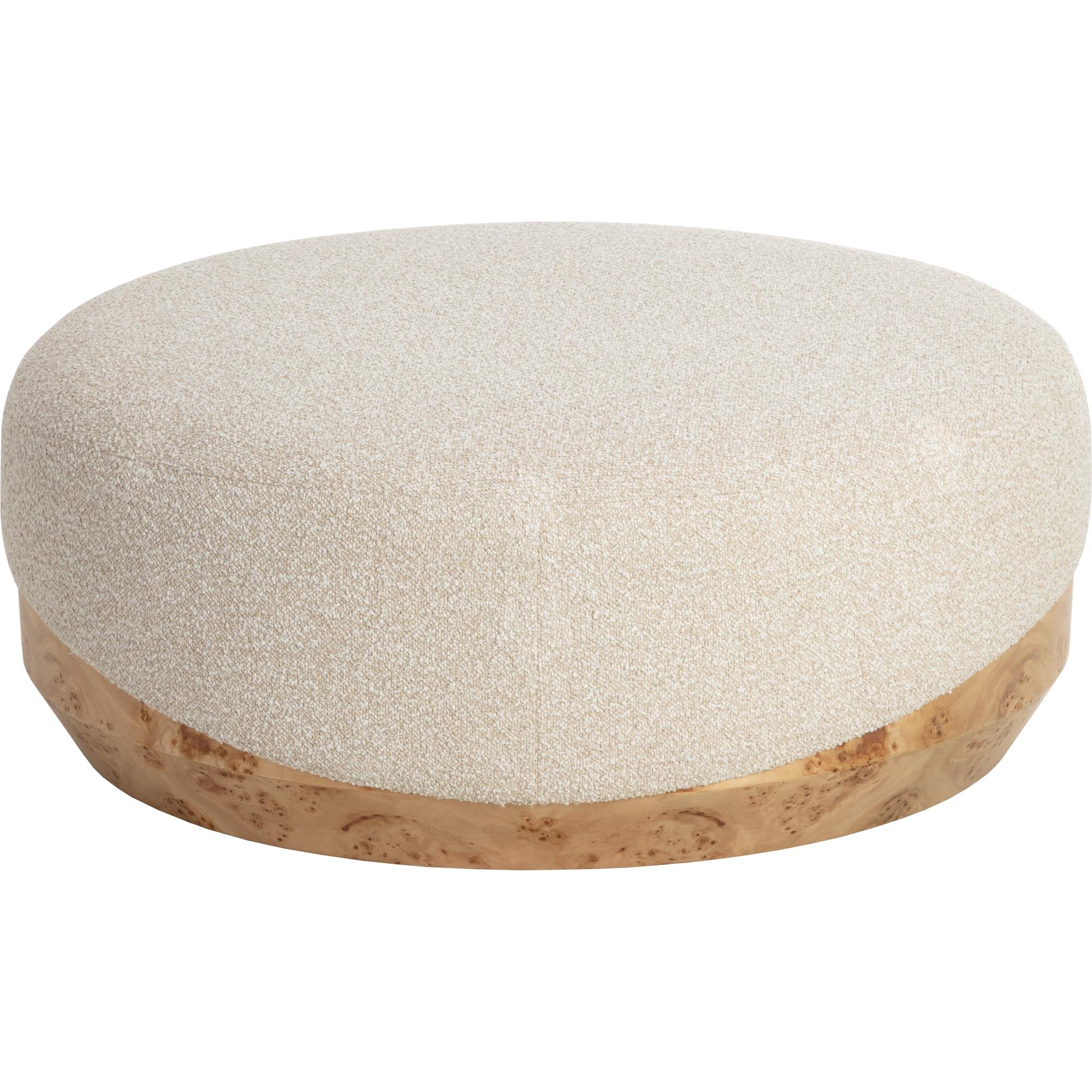 Mithuna Ottoman - Large - Santa Cruz Oatmeal 2 Mithuna Ottoman - Large - Santa Cruz Oatmeal - Image 2