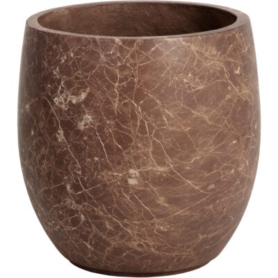 Aster Planter - Small - Marble Look - Mocha