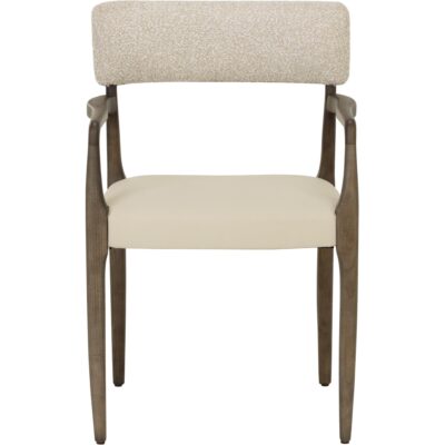 Guardi Dining Armchair - Scottsdale Eggshell / Santa Cruz Oatmeal 112910 112910 2