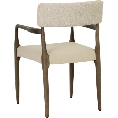 Guardi Dining Armchair - Scottsdale Eggshell / Santa Cruz Oatmeal 112910 112910 4