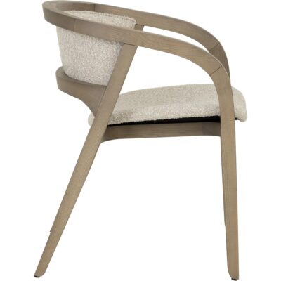Arco Dining Armchair - Greige - Santa Cruz Oatmeal 8 Arco Dining Armchair - Greige - Santa Cruz Oatmeal 112927 112927 3
