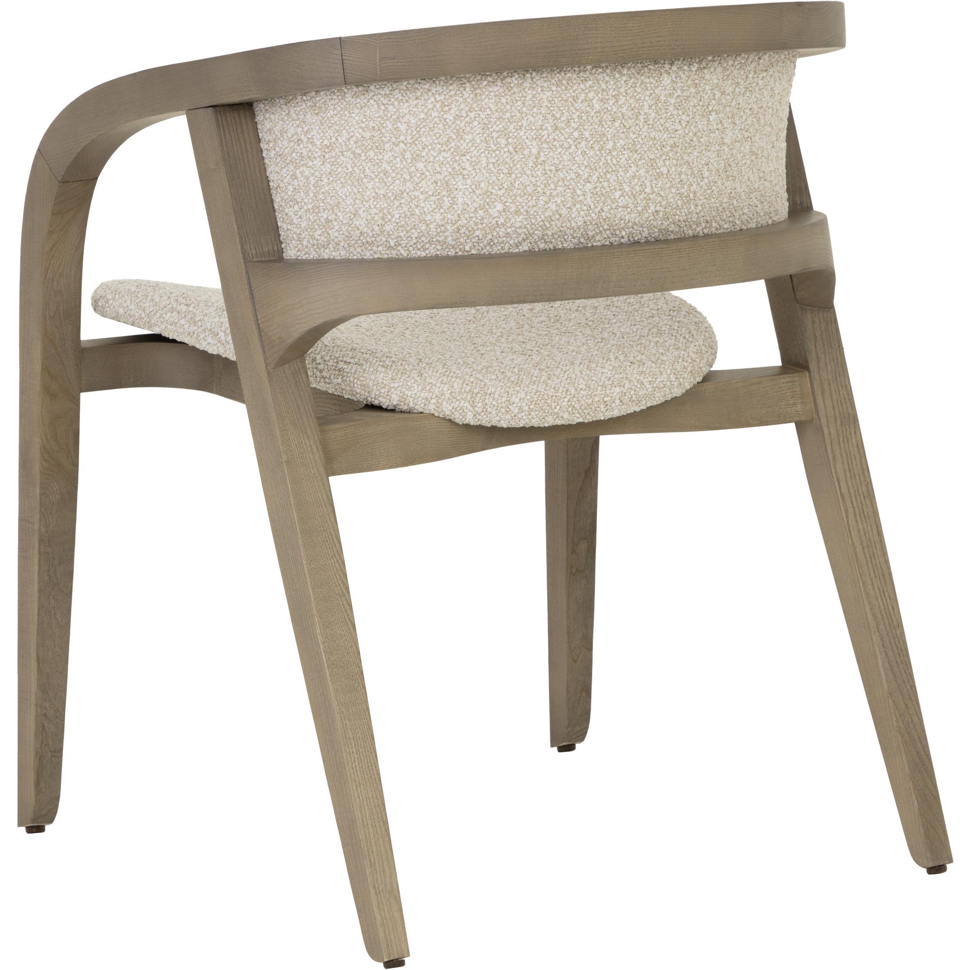 Arco Dining Armchair - Greige - Santa Cruz Oatmeal 4 Arco Dining Armchair - Greige - Santa Cruz Oatmeal - Image 4