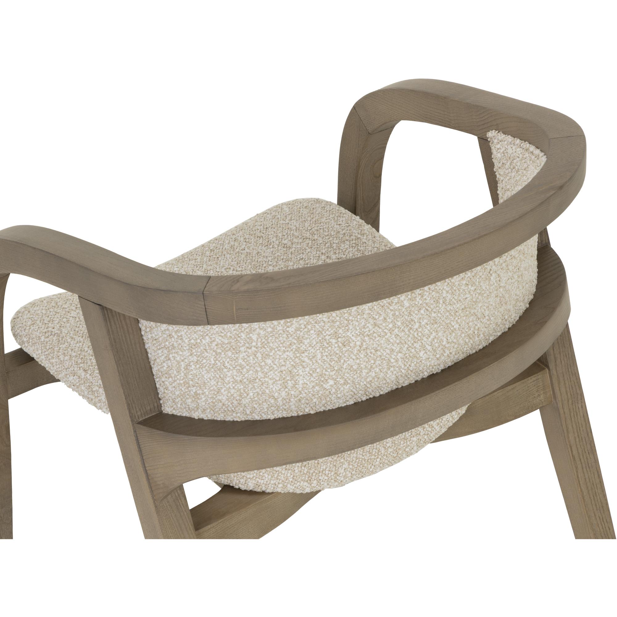 Arco Dining Armchair - Greige - Santa Cruz Oatmeal 5 Arco Dining Armchair - Greige - Santa Cruz Oatmeal - Image 5