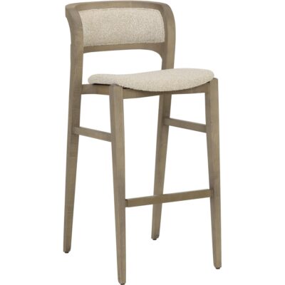 Arco Barstool - Greige - Santa Cruz Oatmeal