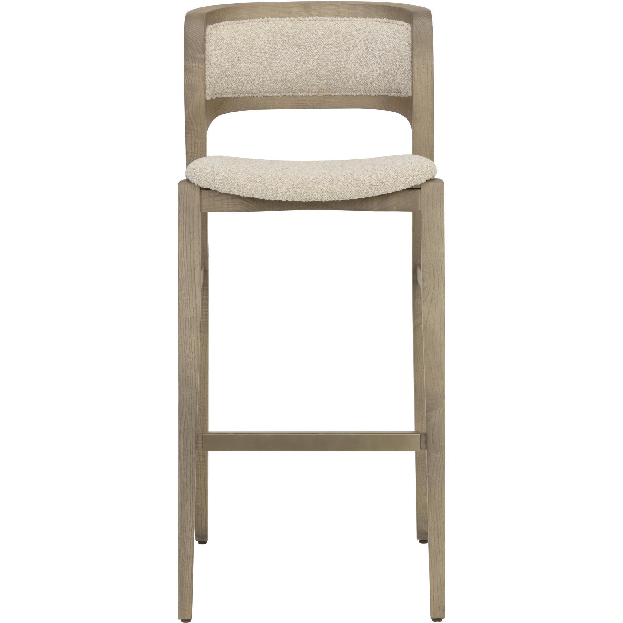 Arco Barstool - Greige - Santa Cruz Oatmeal 2 Arco Barstool - Greige - Santa Cruz Oatmeal - Image 2
