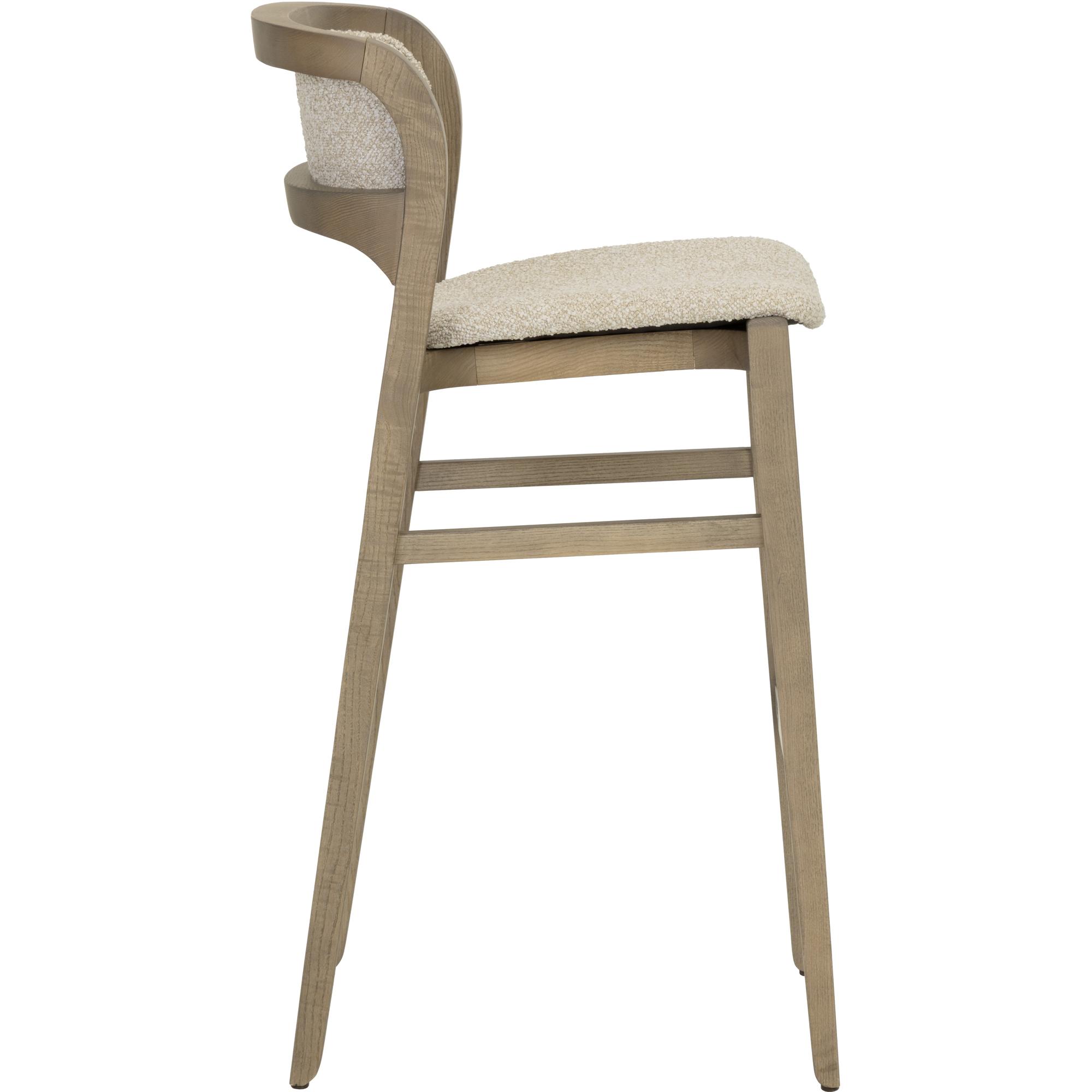 Arco Barstool - Greige - Santa Cruz Oatmeal 3 Arco Barstool - Greige - Santa Cruz Oatmeal - Image 3
