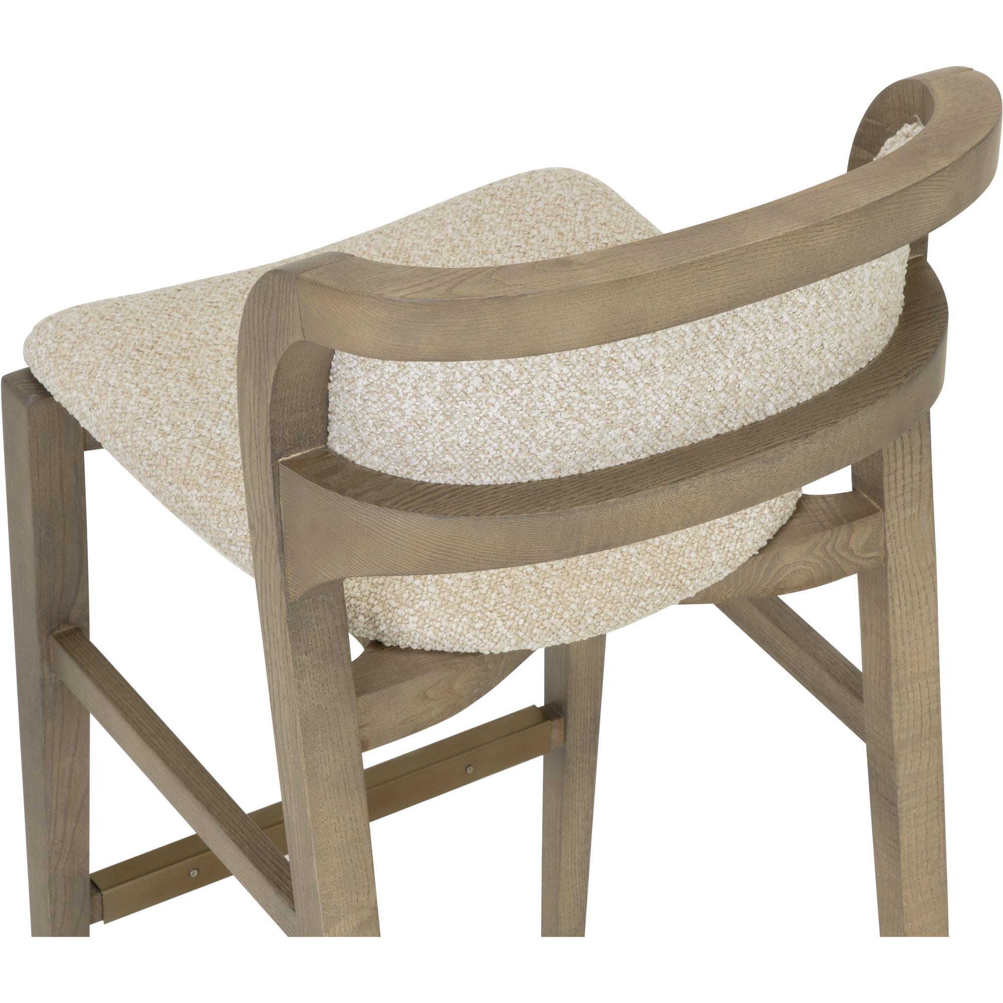 Arco Barstool - Greige - Santa Cruz Oatmeal 5 Arco Barstool - Greige - Santa Cruz Oatmeal - Image 5