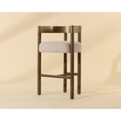 Manolo Barstool - Santa Cruz Oatmeal 112979 112979 MANOLO BARSTOOL ANTA CRUZ OATMEAL
