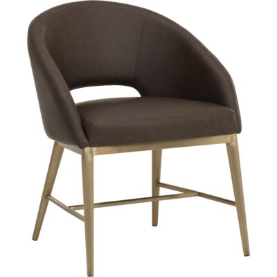 Abelson Dining Armchair - Eglinton Espresso