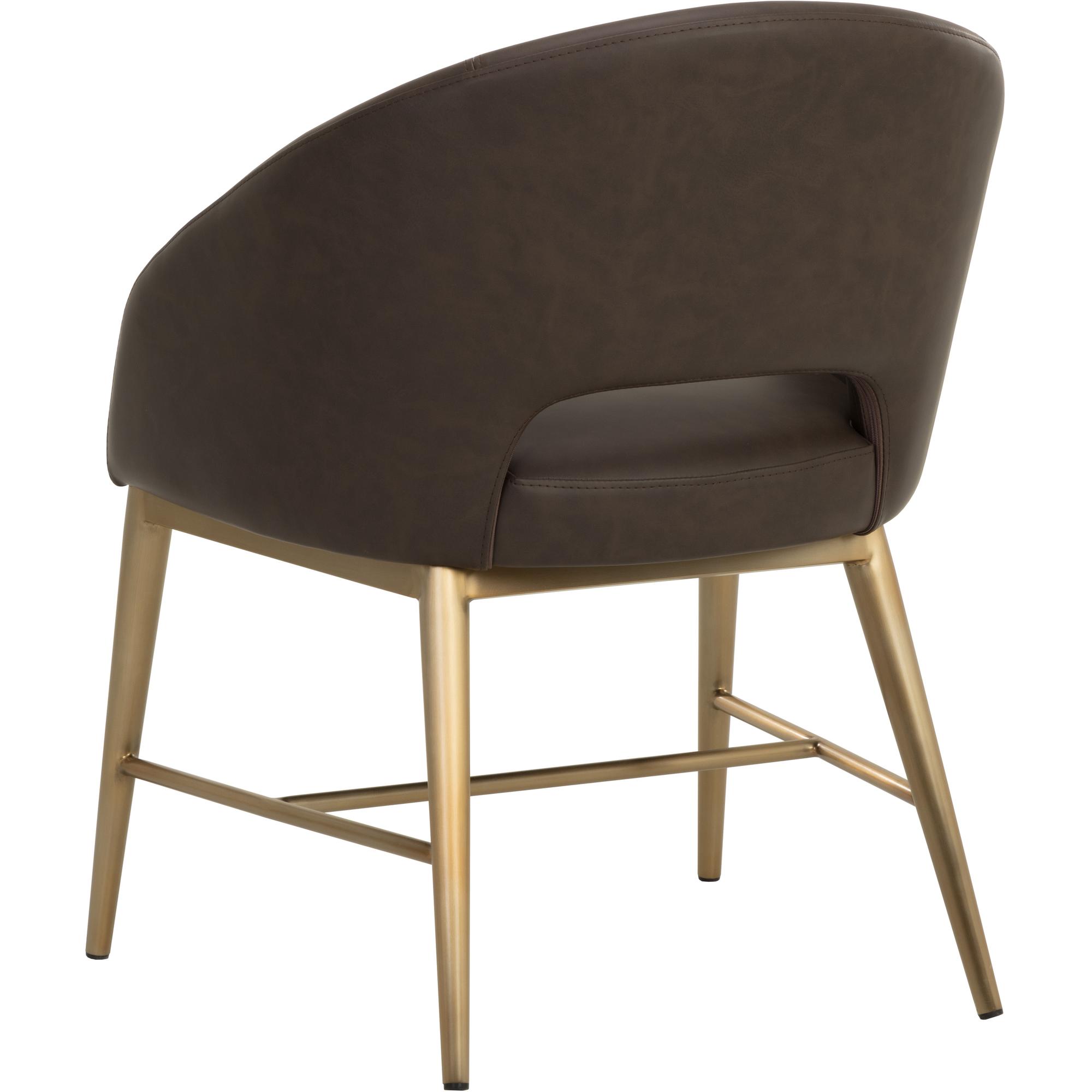 Abelson Dining Armchair - Eglinton Espresso 4 Abelson Dining Armchair - Eglinton Espresso - Image 4