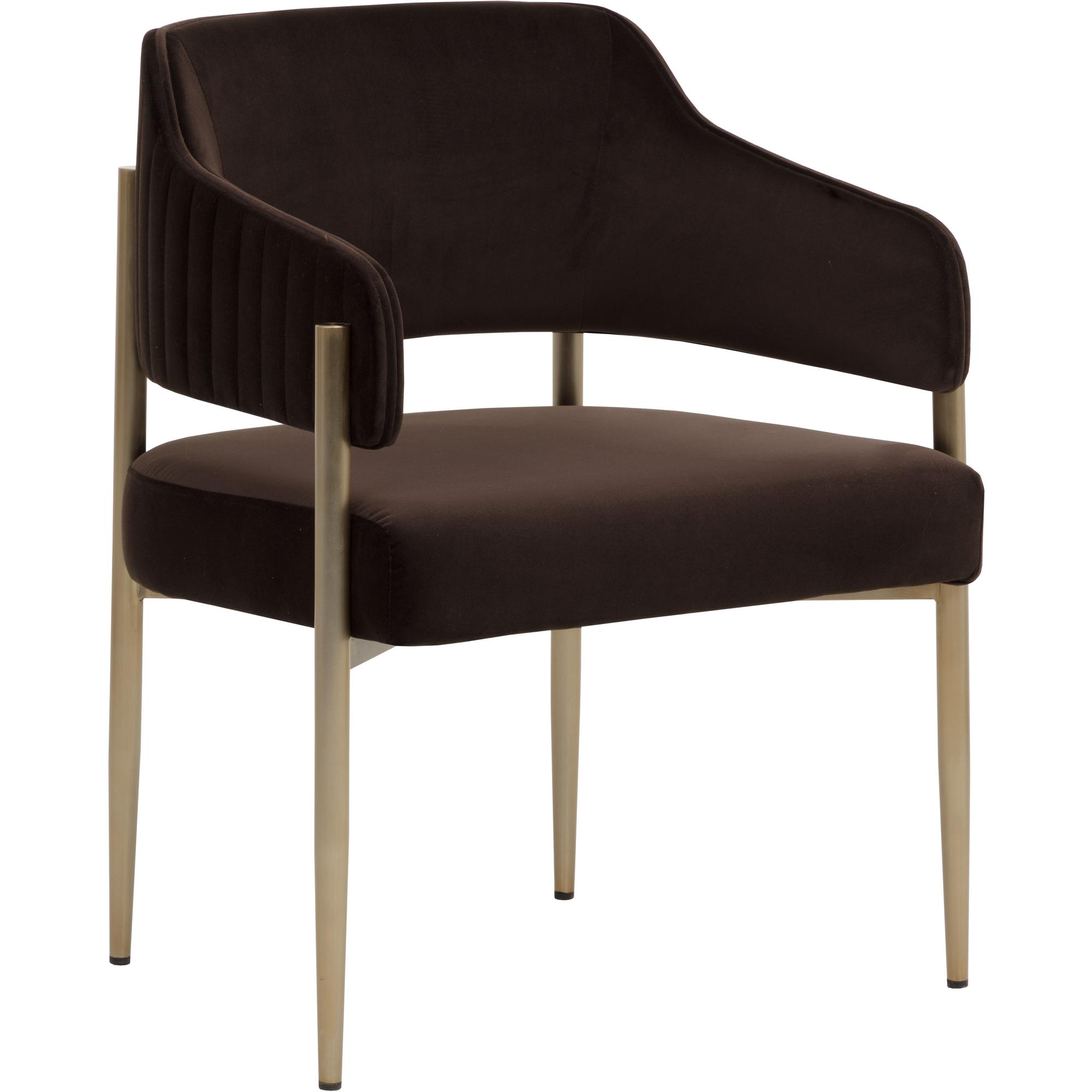 Tova Dining Armchair - Diamond Mink 1 Tova Dining Armchair - Diamond Mink