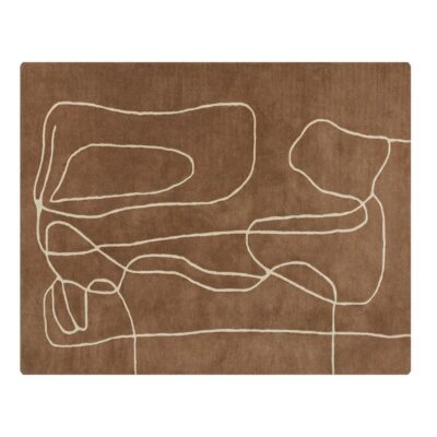 Tilda Hand -Tufted Rug - Brown / Cream - 8' X 10'