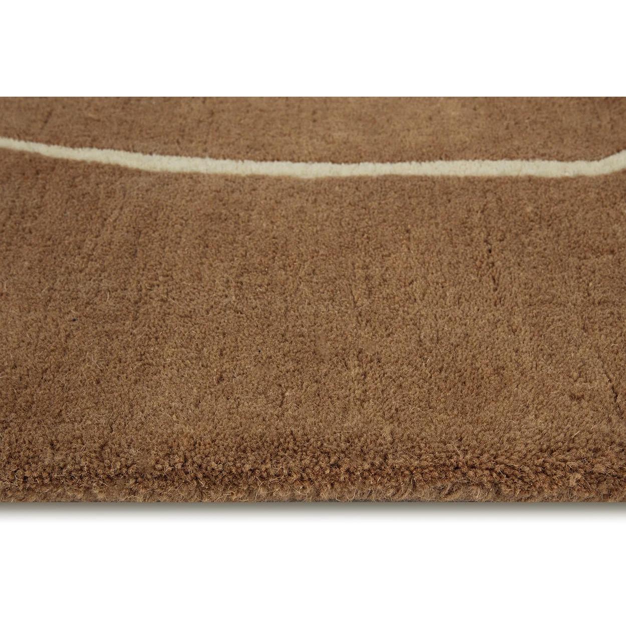 Tilda Hand -Tufted Rug - Brown / Cream - 8' X 10' 10 Tilda Hand -Tufted Rug - Brown / Cream - 8' X 10' - Image 10