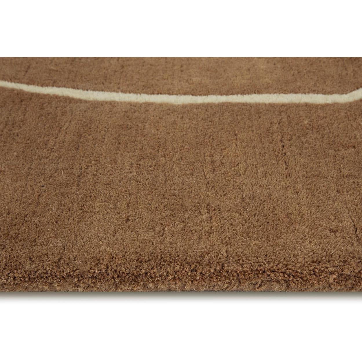 Tilda Hand -Tufted Rug - Brown / Cream - 8' X 10' 5 Tilda Hand -Tufted Rug - Brown / Cream - 8' X 10' - Image 5