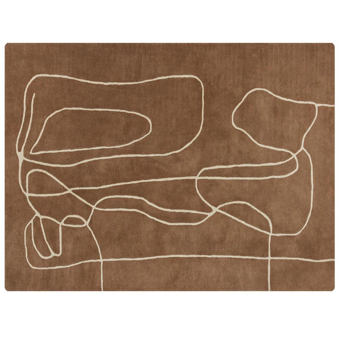 Tilda Hand -Tufted Rug - Brown / Cream - 8' X 10' 7 Tilda Hand -Tufted Rug - Brown / Cream - 8' X 10' - Image 7