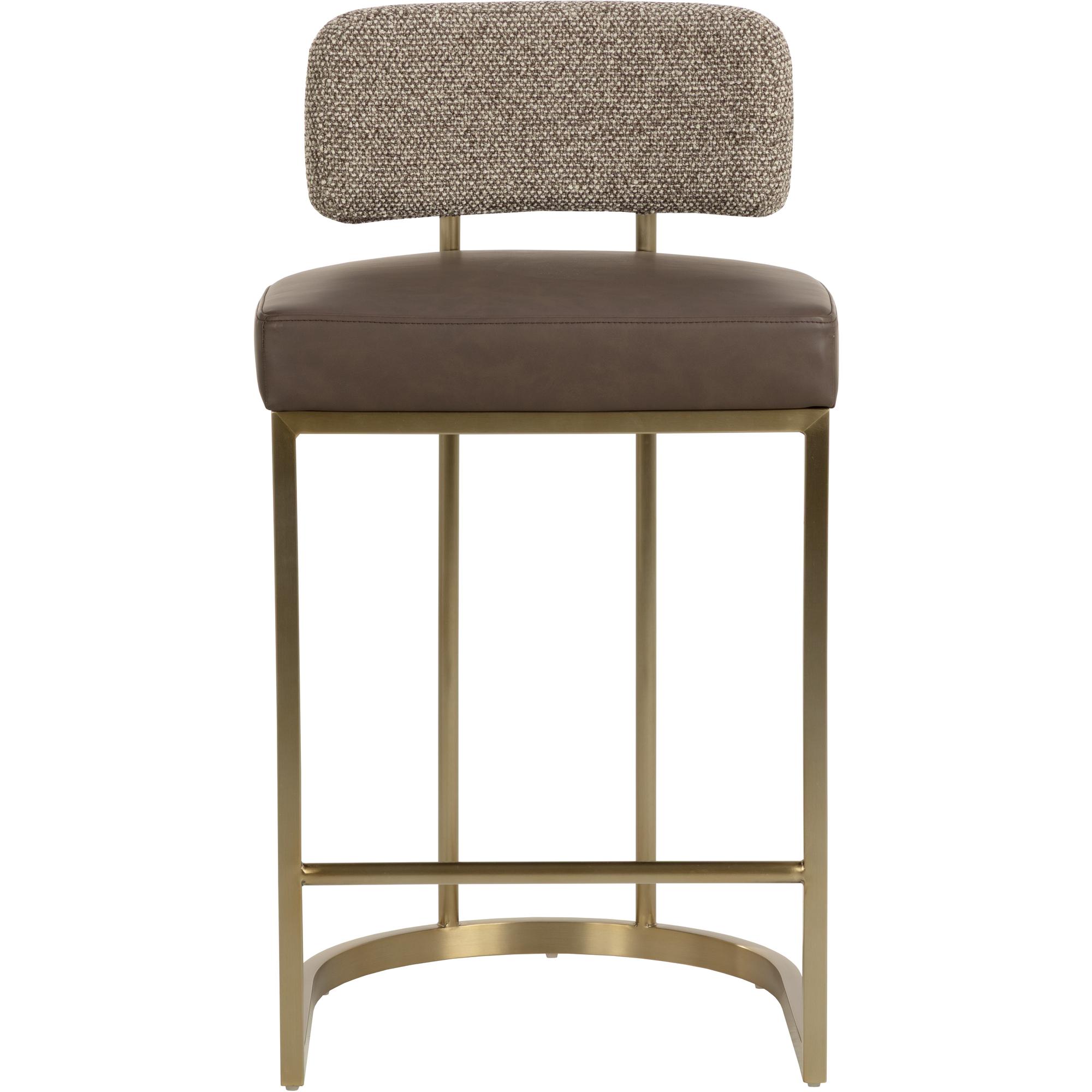 Larissa Counter Stool - Eglinton Espresso / Gellar Earth 2 Larissa Counter Stool - Eglinton Espresso / Gellar Earth - Image 2