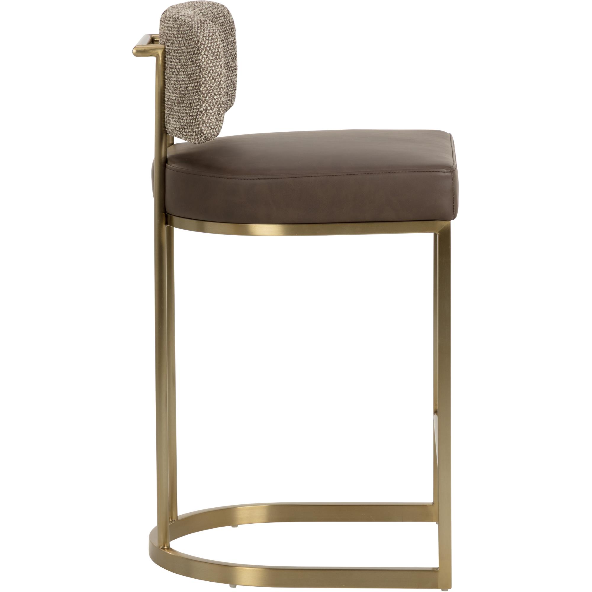 Larissa Counter Stool - Eglinton Espresso / Gellar Earth 3 Larissa Counter Stool - Eglinton Espresso / Gellar Earth - Image 3