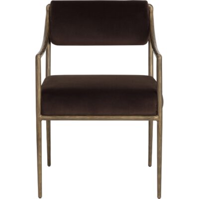 Leticia Dining Armchair - Diamond Mink 113040 113040 2