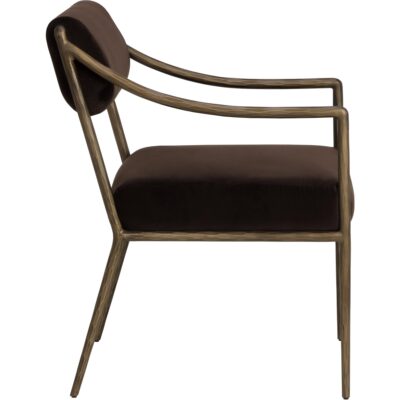 Leticia Dining Armchair - Diamond Mink 113040 113040 3