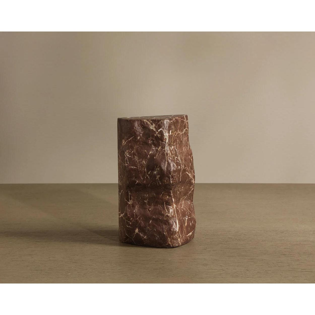 Strata Bookend (Set Of 2) - Marble Look - Mocha 5 Strata Bookend (Set Of 2) - Marble Look - Mocha - Image 5