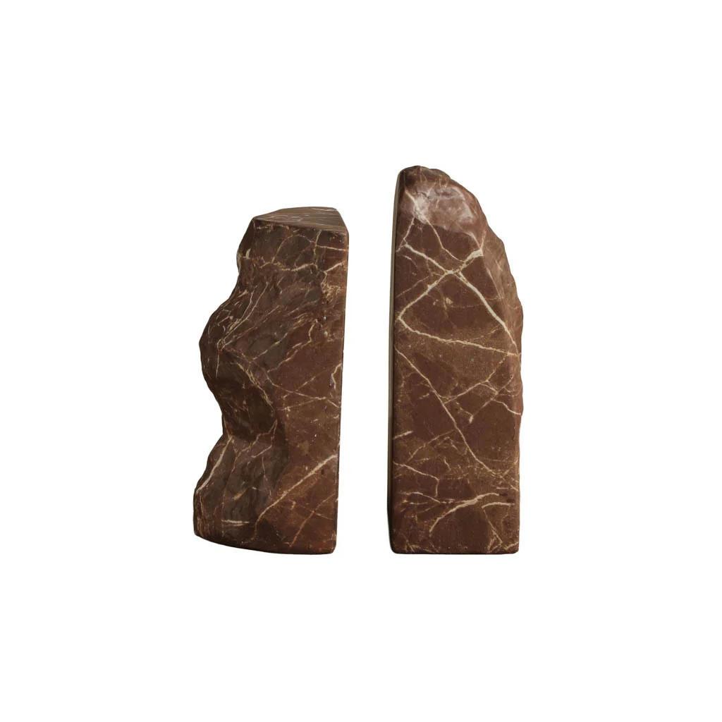 Strata Bookend (Set Of 2) - Marble Look - Mocha 7 Strata Bookend (Set Of 2) - Marble Look - Mocha - Image 7
