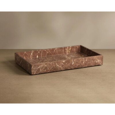Domus Tray - Marble Look - Mocha