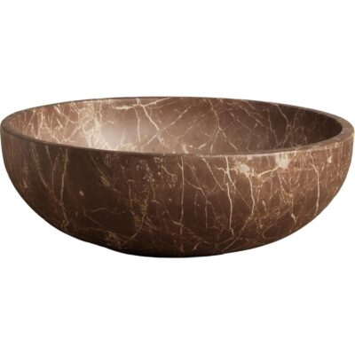 Ostuni Bowl - Marble Look - Mocha