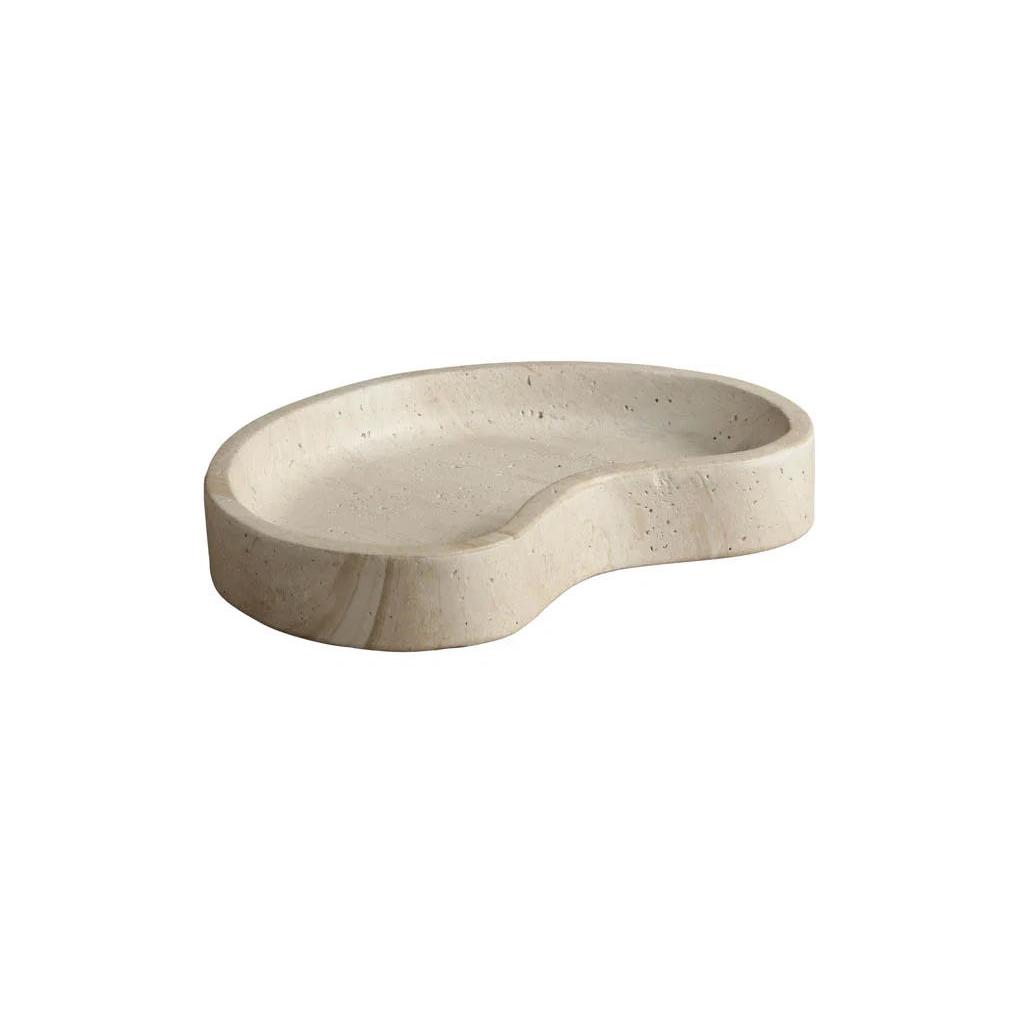Amoeba Tray (Set Of 2) - Travertine Look - Desert 8 Amoeba Tray (Set Of 2) - Travertine Look - Desert - Image 8