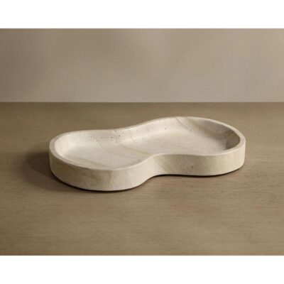 Amoeba Tray (Set Of 2) - Travertine Look - Desert 12 Amoeba Tray (Set Of 2) - Travertine Look - Desert 113108 113108 5