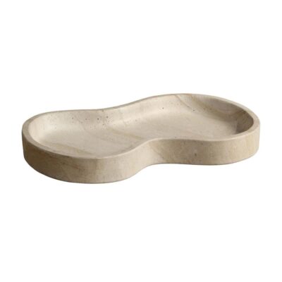 Amoeba Tray (Set Of 2) - Travertine Look - Desert 16 Amoeba Tray (Set Of 2) - Travertine Look - Desert 113108 113108 9
