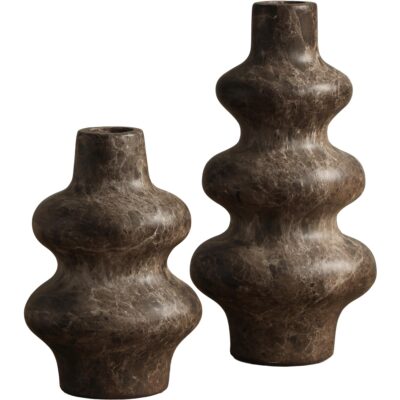 Babylon Vase - Large - Marble Look - Dark Emperador 113114 113114 113114 2