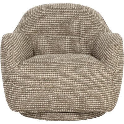 Tesoro Swivel Lounge Chair - Torched Meringue 113131 113131 2