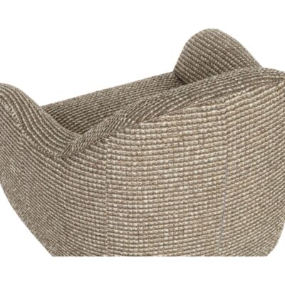 Tesoro Swivel Lounge Chair - Torched Meringue 113131 113131 5