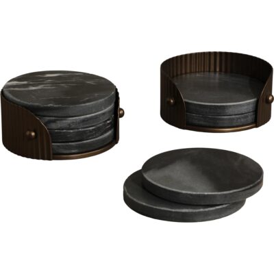California Coaster Set (Pack Of 4) - Black
