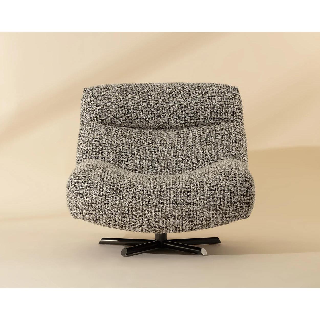 Nobu Swivel Lounge Chair - Nuvola Shale 7 Nobu Swivel Lounge Chair - Nuvola Shale - Image 7