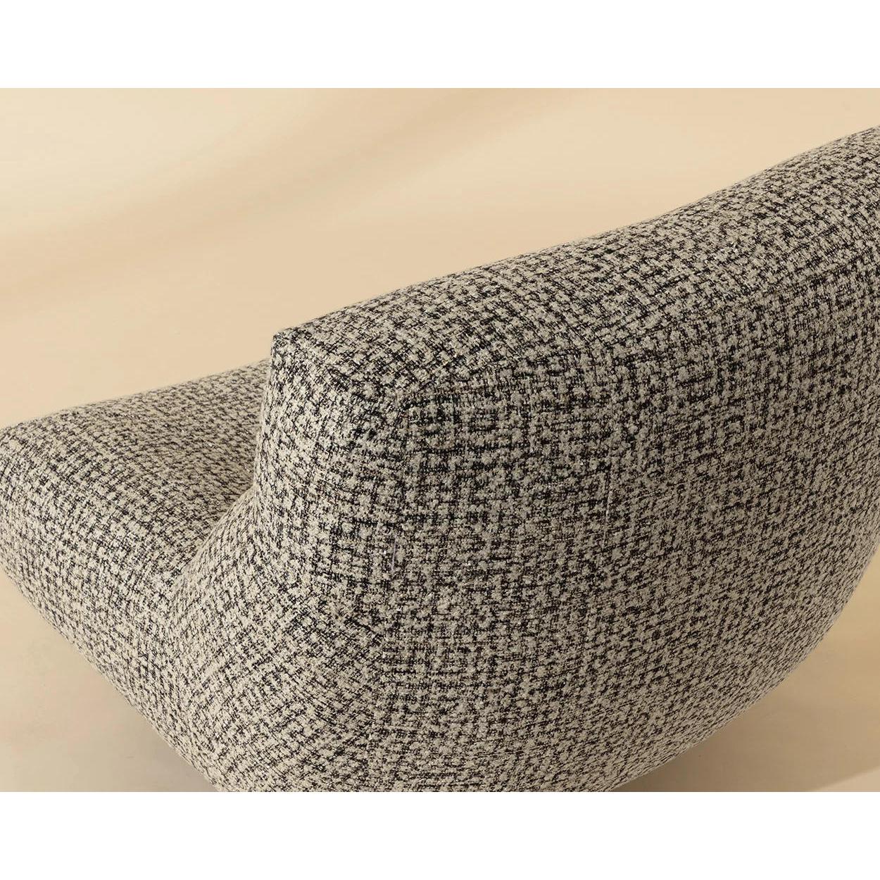 Nobu Swivel Lounge Chair - Nuvola Shale 8 Nobu Swivel Lounge Chair - Nuvola Shale - Image 8