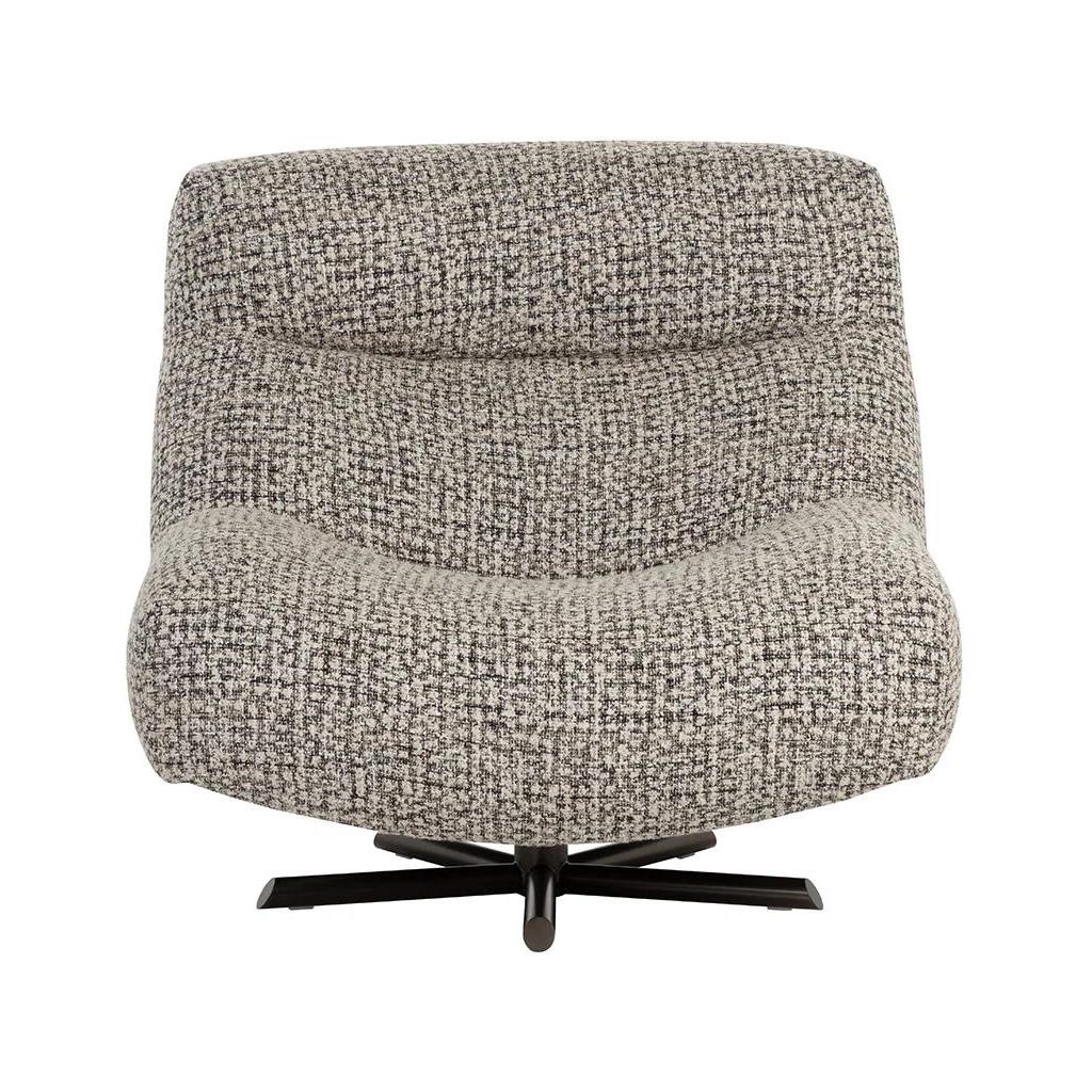 Nobu Swivel Lounge Chair - Nuvola Shale 2 Nobu Swivel Lounge Chair - Nuvola Shale - Image 2