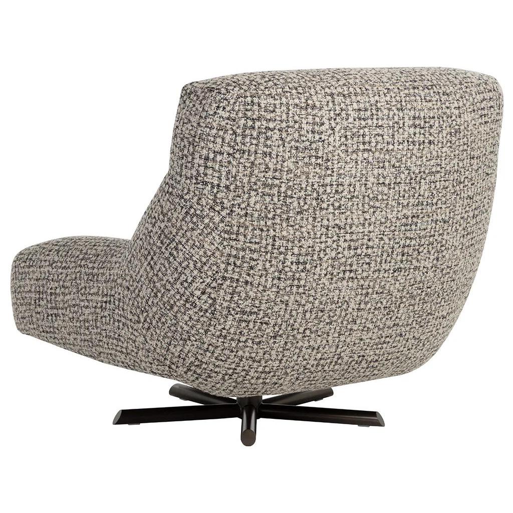Nobu Swivel Lounge Chair - Nuvola Shale 4 Nobu Swivel Lounge Chair - Nuvola Shale - Image 4