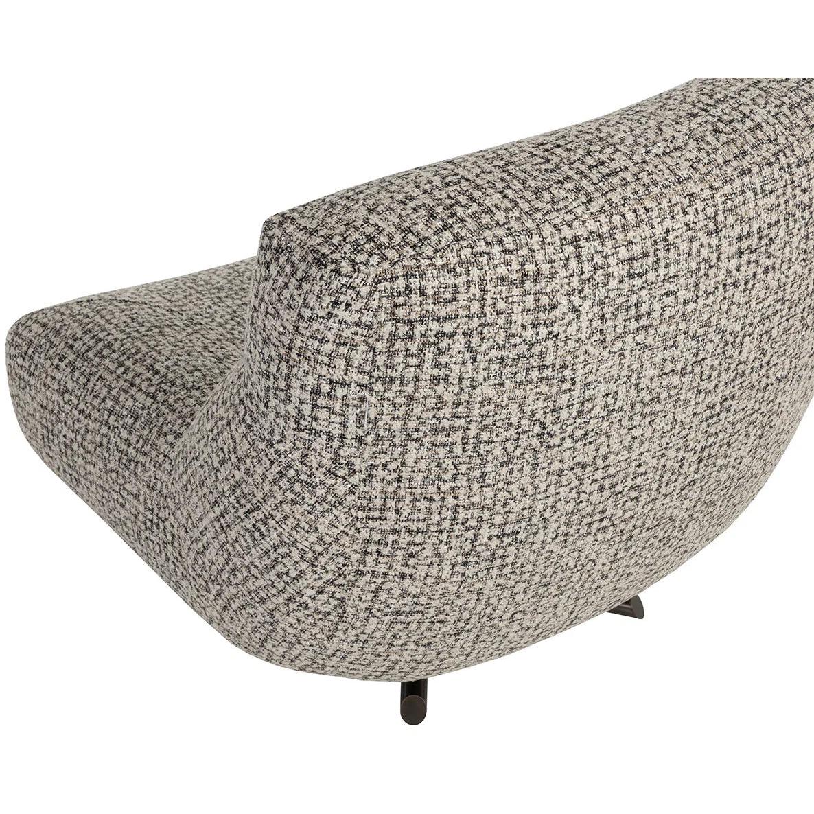 Nobu Swivel Lounge Chair - Nuvola Shale 5 Nobu Swivel Lounge Chair - Nuvola Shale - Image 5