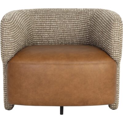 Coppola Lounge Chair - Cognac Leather / Torched Meringue 7 Coppola Lounge Chair - Cognac Leather / Torched Meringue 113139 113139 2