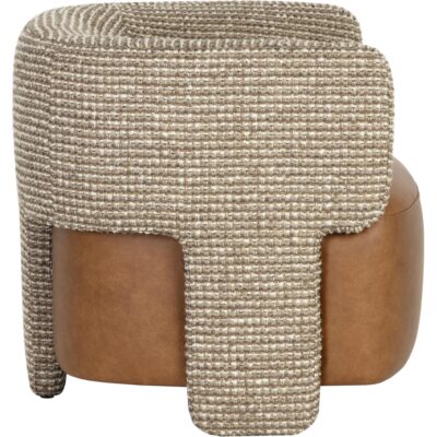 Coppola Lounge Chair - Cognac Leather / Torched Meringue 8 Coppola Lounge Chair - Cognac Leather / Torched Meringue 113139 113139 3