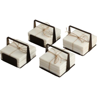 Florida Coaster Set (Pack Of 4) - White