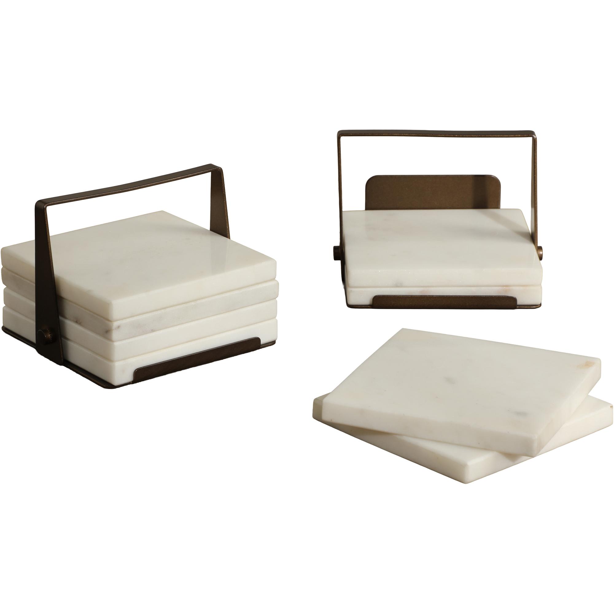 Florida Coaster Set (Pack Of 4) - White 2 Florida Coaster Set (Pack Of 4) - White - Image 2